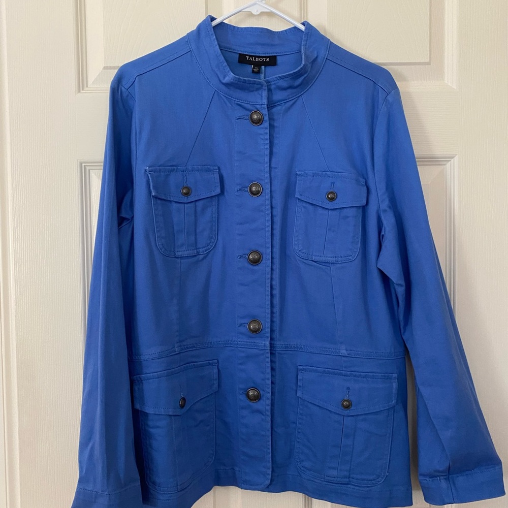 Talbots Blue Blazer Structured Jacket - image 1